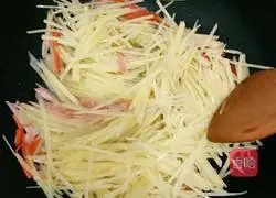 Illustration of how to make kimchi and potato shreds 7