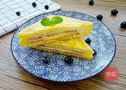 Illustration of how to make ham and toast 11