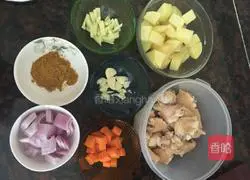 Illustration of how to make braised chicken wings with curry potatoes 1