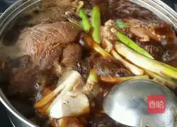 Soy beef, soy beef tendon.Illustration of how to make it 5