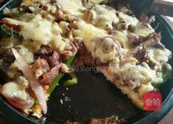 Illustration of how to make barbecue pizza 11