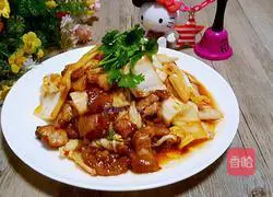 Illustration of how to make fried pork belly with kimchi 7