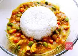 Illustration of how to make cute curry rice 13