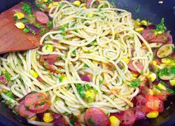 Illustration of how to make vegetable pasta for children 4