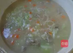 Vegetable and pork liver porridge recipe 15