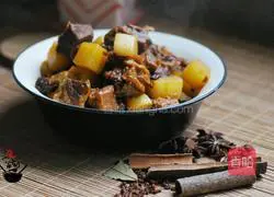 Illustration of how to make radish and beef brisket pot 11