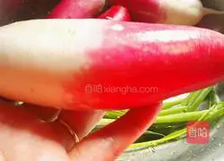 Illustration of how to make shredded radish with scallion oil 2