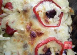 Illustration of how to make spicy grilled pizza 8