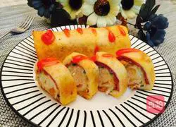 Toast ham roll recipe illustration 12