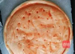 Illustration of how to make ham and corn pizza 2