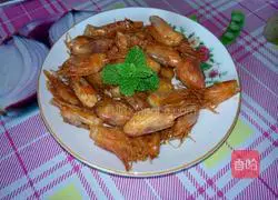 Illustration of how to make crispy shrimp heads 5