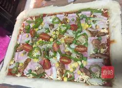 Illustration of how to make bacon pizza 6