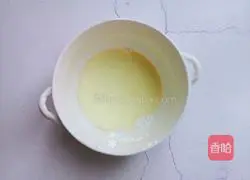 Illustration of how to make cartoon meat floss cake 2