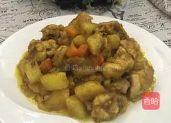 Illustration of how to make braised chicken wings with curry potatoes and potatoes 7