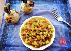 Illustration of how to make curry chicken 8