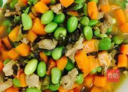 Illustration of how to make pickled vegetables and edamame 8