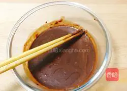 Illustration of how to make cocoa chocolate cake 2