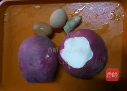 Fried radish Illustration of how to make pills 1