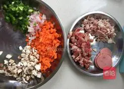 Illustration of how to make potato minced shrimp and beef pizza 4