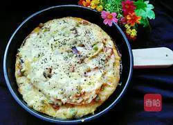 Illustration of grilled pizza 14