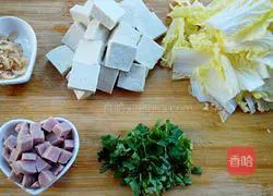 Illustration of how to make cabbage and tofu stew 3