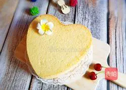 Illustration of how to make eight-inch heart-shaped chiffon cake 18