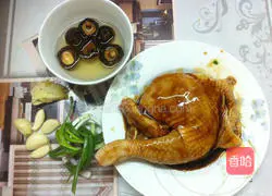 Illustration of how to braise chicken in rice cooker 2