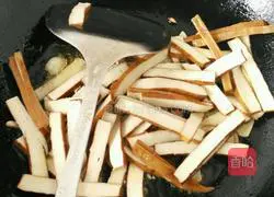 Illustration of how to make dried chives and tofu 5