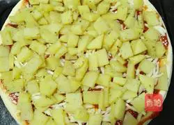 Illustration of how to make gourd chicken and potato pizza 7