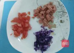 Illustration of how to make rice pizza (microwave version) 3 