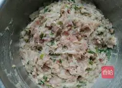 Illustration of how to make pearl meatballs 4