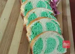 Illustration of how to make milky two-color bread 12