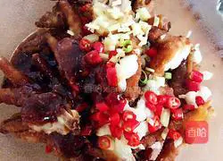 Illustration of how to make steamed chicken feet with black bean sauce 13