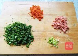 Illustration of how to make green vegetable and tofu soup 2