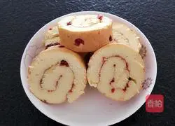 Cranberry Cake Roll Recipe Illustration 13
