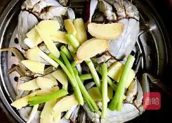 Illustration of steamed hairy crabs 7