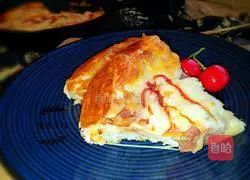 Illustration of how to make bacon pizza 8