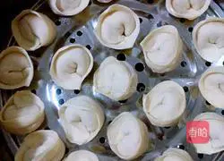 Illustration of how to make steamed kimchi dumplings 6