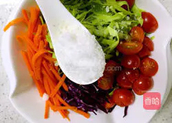 Illustration of how to make early spring vegetable salad 12