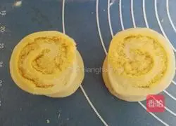 Illustration of how to make meat floss rolls 7