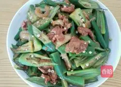 Vinegar Pork Slices and Okra Practice illustration 3