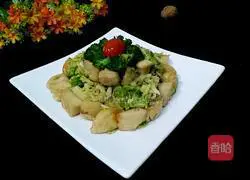 Illustration of how to make fried cabbage and steamed buns 8