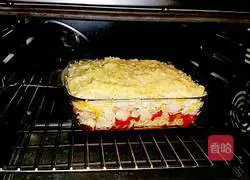 Illustration of how to make baked pasta with shrimp and cheese 16