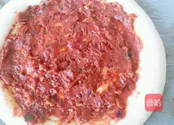 Thick-bottom mushroom and ham pizza recipe 6