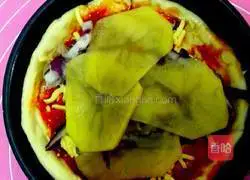 Illustration of how to make ham pizza 5