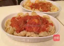 Illustration of Italian shell noodles 4