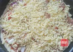 Illustration of how to make bacon pizza 5