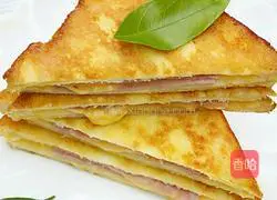 Illustration of how to make fried toast (Western toast) 15