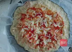 Illustration of how to make shrimp pizza 6