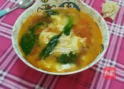 Illustration of how to make tomato and egg soup for baby appetizer 6